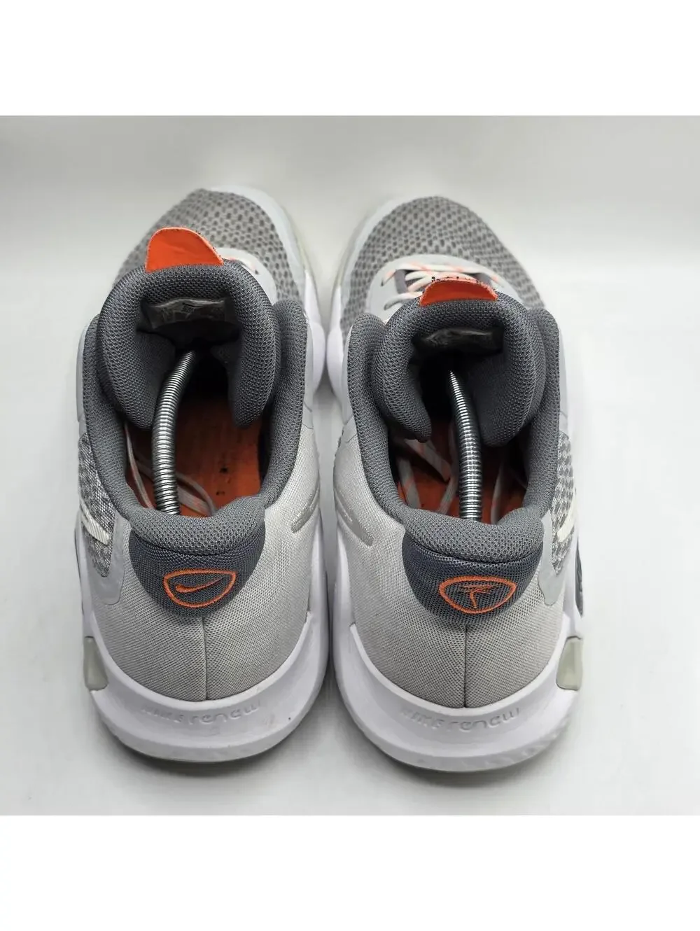 Nike KD Trey 5 X Grey Fog Orange Basketball Shoes CW3400-011 Men's Size 13
